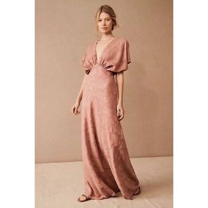 Anthropologie BHLDN Hutch Lindy Floral Pink Dress size 4